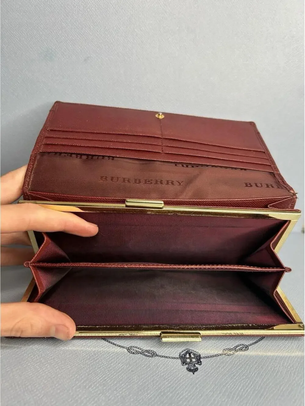 Burberry Plaid Long Wallet Purse Women Wallet Authentic